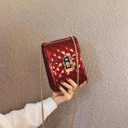Damen Clutch-Tasche mit schimmernder Steppmuster Nord Taschen