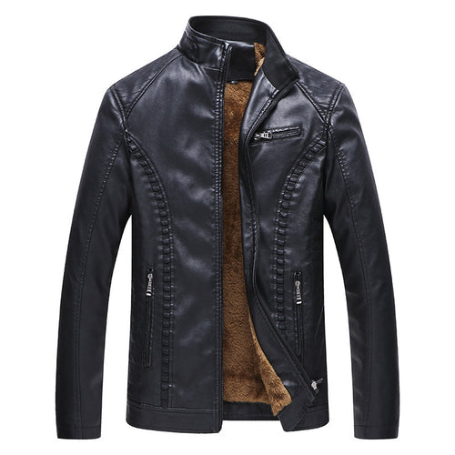 Herren Kunstlederjacke mit weichem Innenfutter Nord Taschen