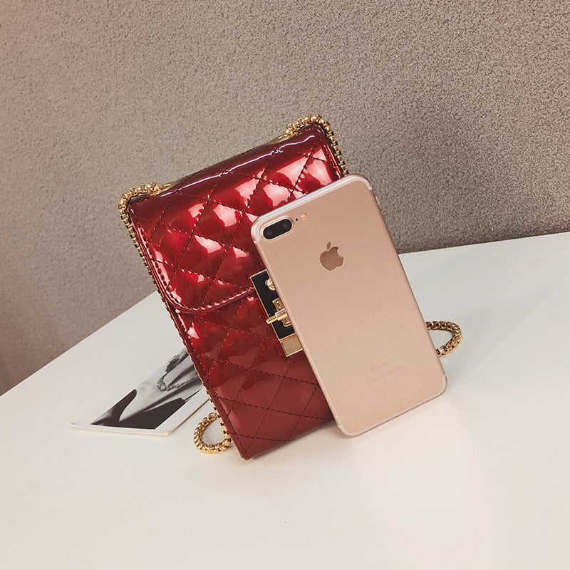 Damen Clutch-Tasche mit schimmernder Steppmuster Nord Taschen