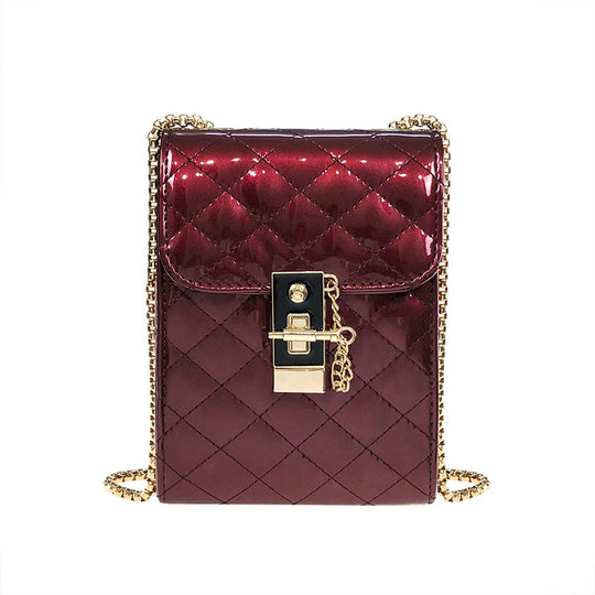 Damen Clutch-Tasche mit schimmernder Steppmuster Nord Taschen