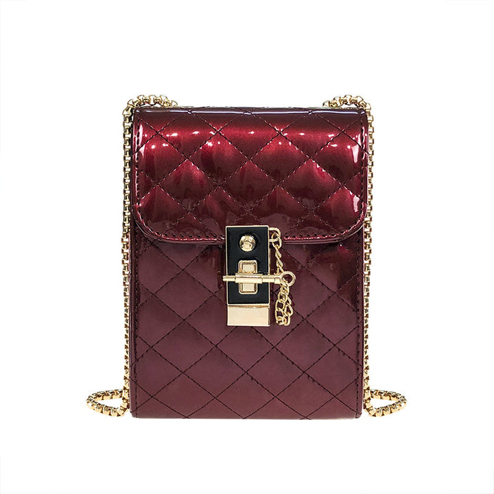 Damen Clutch-Tasche mit schimmernder Steppmuster Nord Taschen