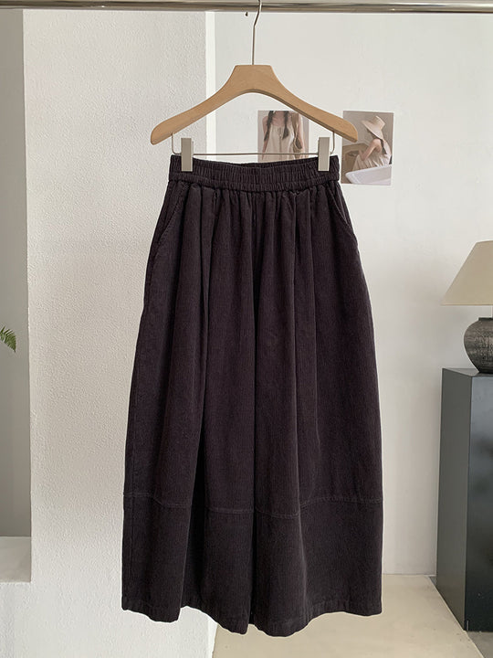 Vintage Kord-Ballonhose mit hohem Bund