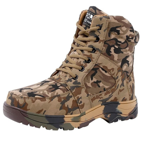Gefütterte Herren-Winterstiefel aus Lammfell