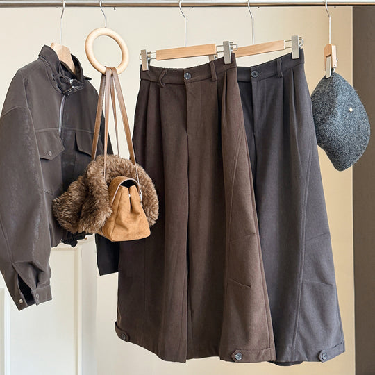 Damen-Cordhose, hoch geschnitten, 7/8-Länge, weiter Schnitt