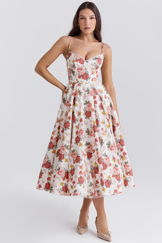 Elegantes Schlankmachendes Kleid für Damen