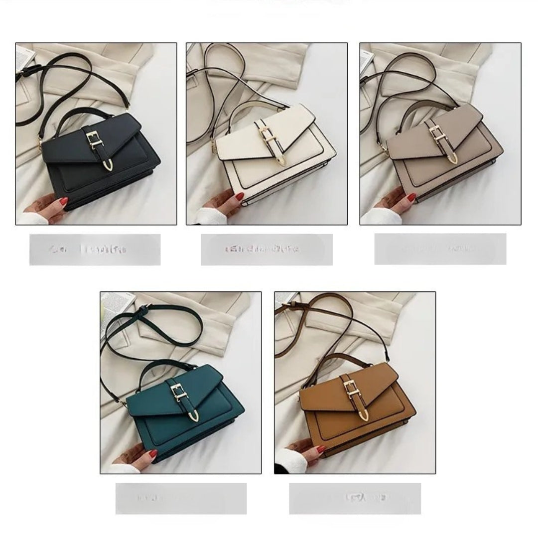 Nord Taschen | für Damen - Elegante Handtasche mit Goldschnalle und verstellbarem Riemen