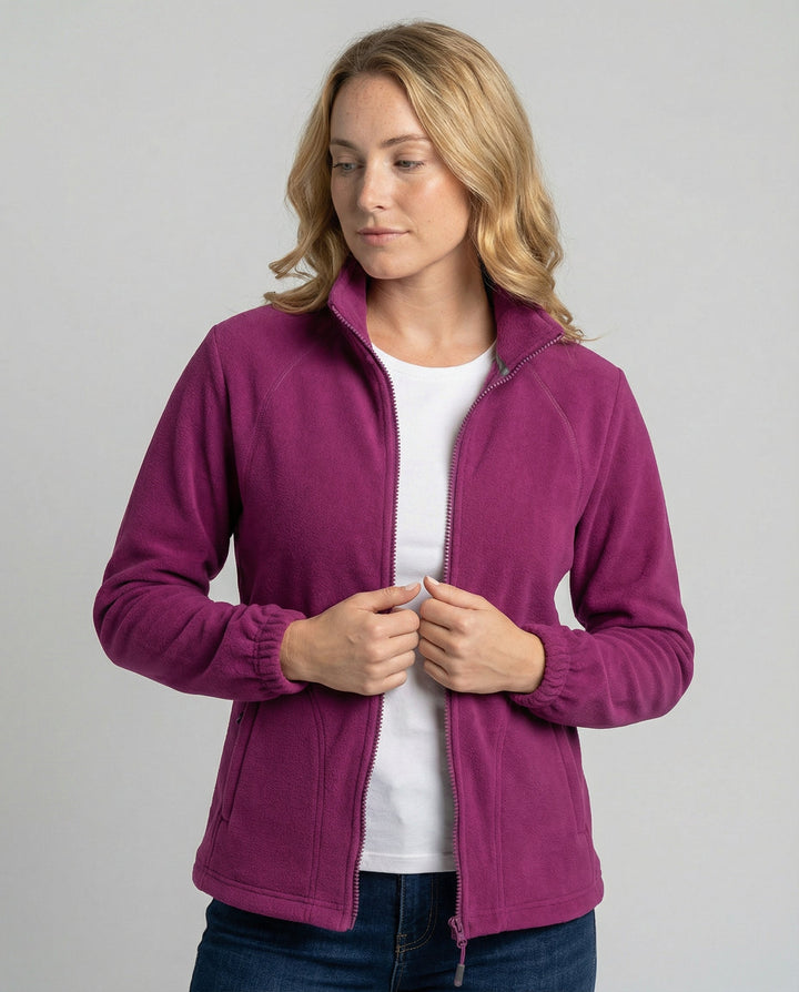 Damen Fleecejacke Stehkragen