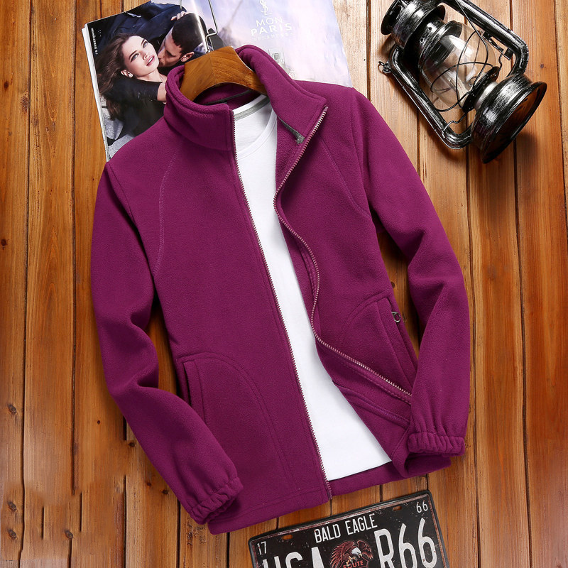 Fleecejacke Damen Reißverschluss-Fleece mit Stehkragen