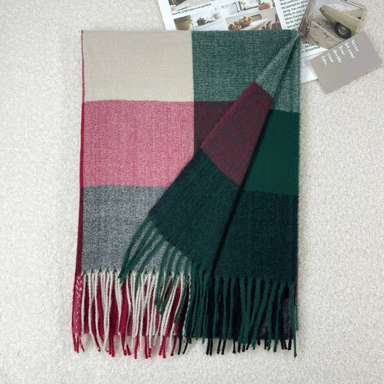Karierter Schal aus Kaschmir-Imitat, 65x180cm