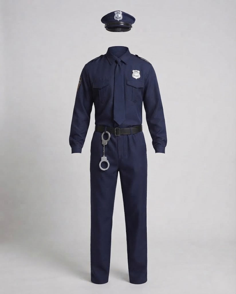 Herren-Polizeiuniform mit authentischen Details und hochwertigem Material Nord Taschen