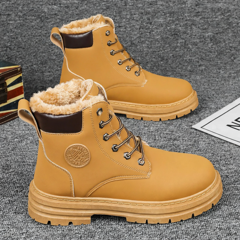 Herren-Stiefel, gefüttert, knöchelhoch, Winter