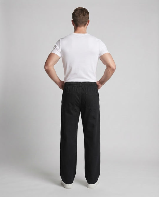Herren Extraweite Tunnelzug-Hose im Baggy‑Stil mit tiefem Schritt Nord Taschen