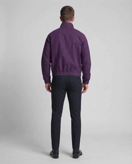 Herren Oversize Zip-Jacke mit Stehkragen, elastischem Saum und Reißverschlusstaschen Nord Taschen