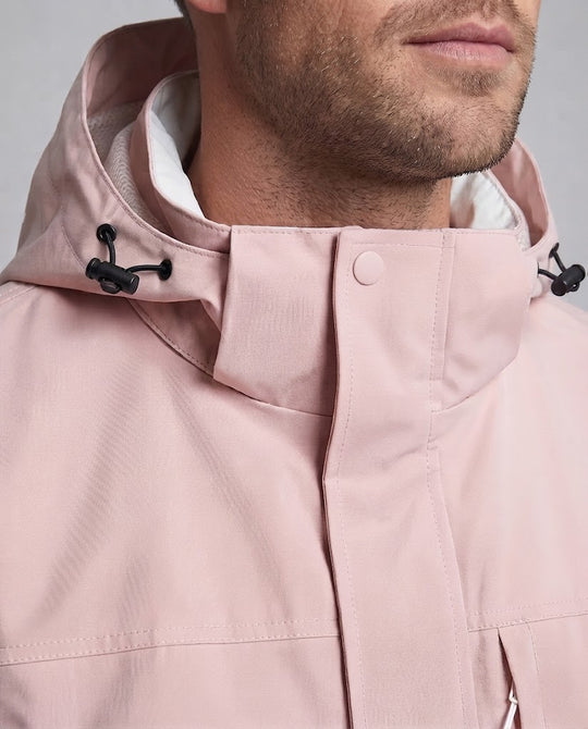 Herren technische Übergangsjacke mit verschweißten Nähten verstellbarer Kapuze und Meshfutter Nord Taschen