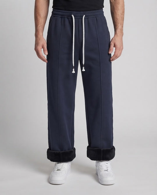 Herren Weite Fleecegefütterte Jogginghose mit Kordelzug und Therm-Innenfutter Nord Taschen