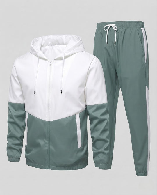 Herren Leichter Kapuzen-Trainingsanzug mit durchgehendem Reißverschluss und Joggerhose Nord Taschen