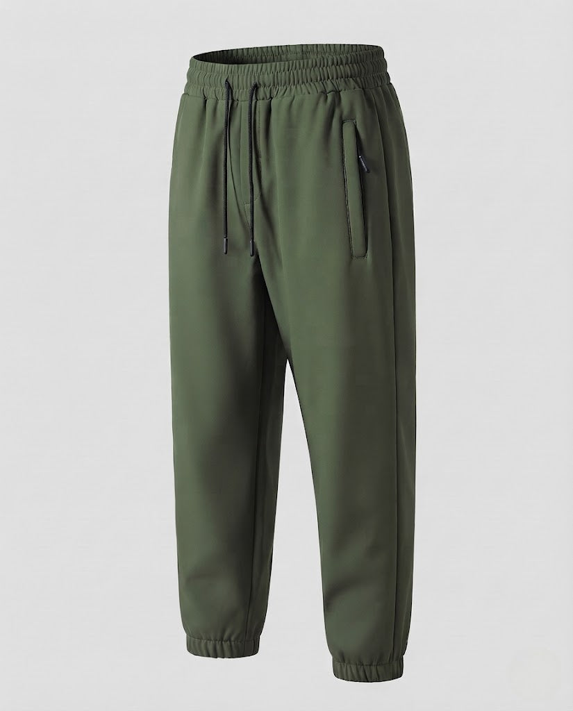 Herren Fleecegefütterte Softshell-Jogginghose mit windabweisender Membran und Reißverschlusstaschen Nord Taschen