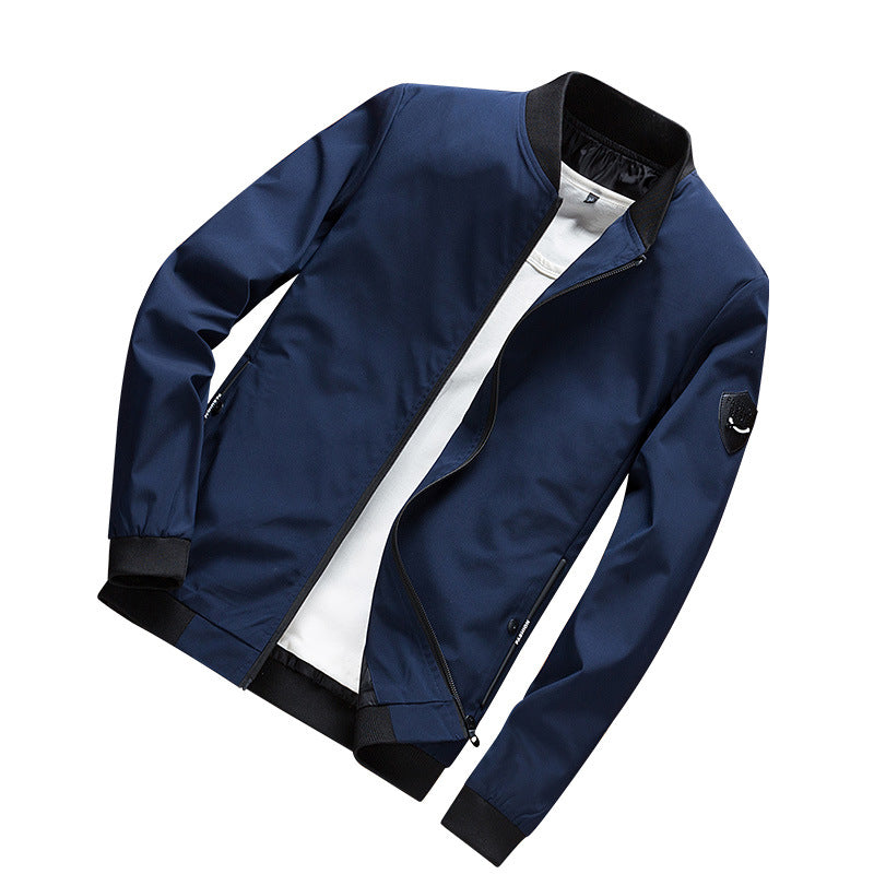 Herren Minimalistischer Softshell-Blouson mit elastischen Bündchen und verdecktem Reißverschluss Nord Taschen
