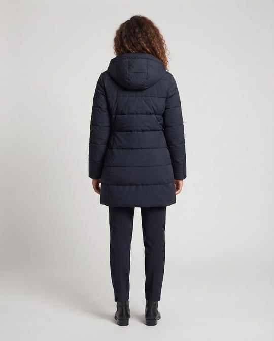 Gefütterte Herren-Winterjacke, abnehmbarer Kragen