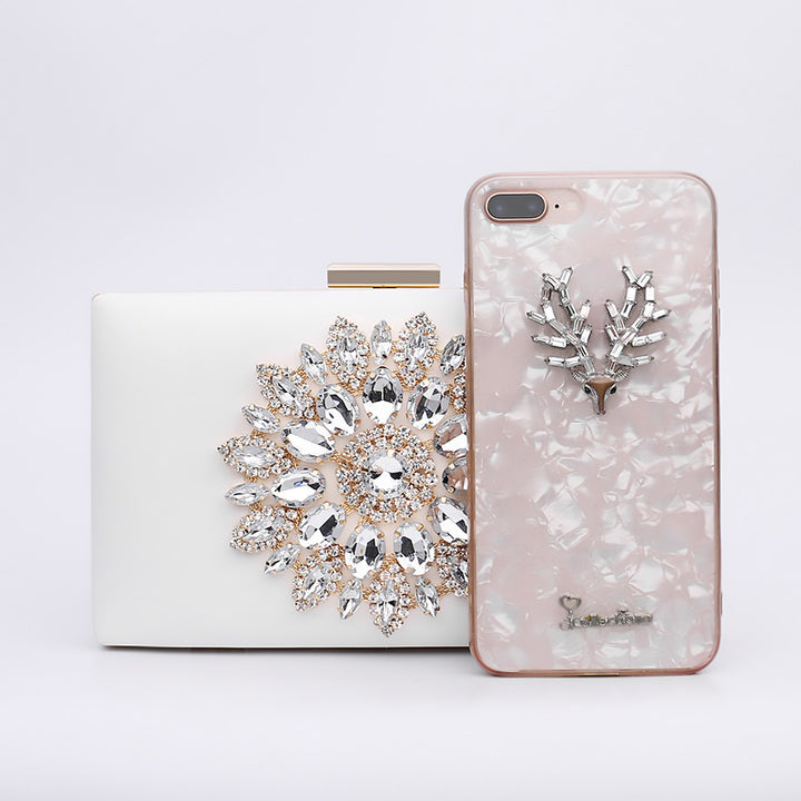 Damen Clutch-Tasche mit funkelndem Schmuckdesign Nord Taschen