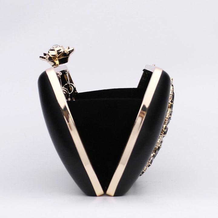 Damen glamouröse Clutch-Tasche mit aufwendigen Strassverzierungen Nord Taschen