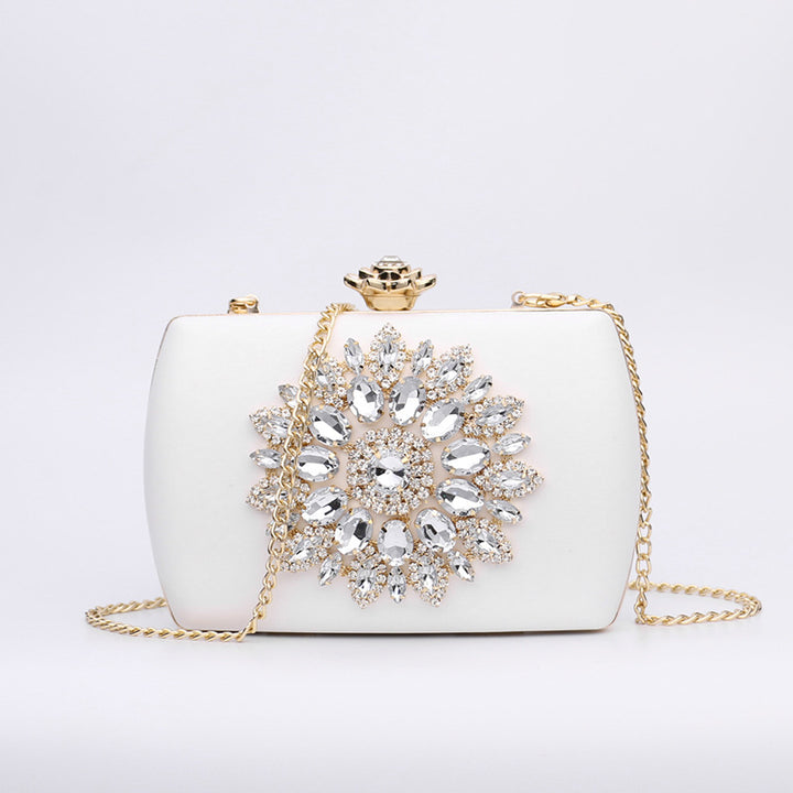 Damen glamouröse Clutch-Tasche mit aufwendigen Strassverzierungen Nord Taschen