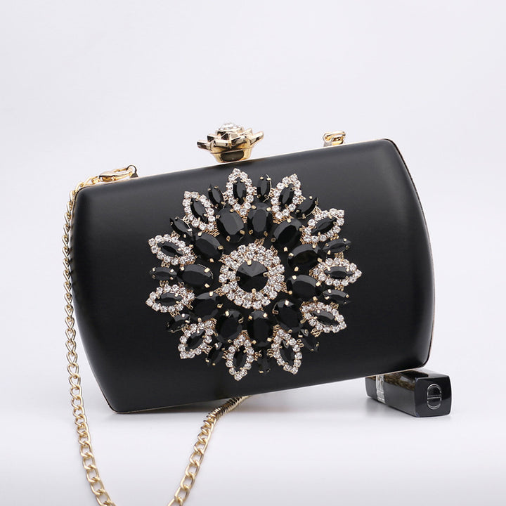 Damen glamouröse Clutch-Tasche mit aufwendigen Strassverzierungen Nord Taschen