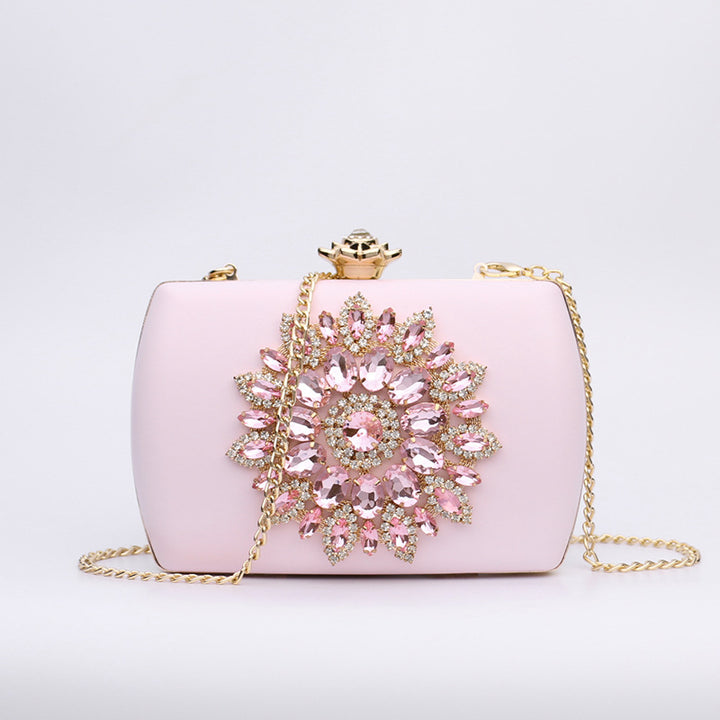 Damen glamouröse Clutch-Tasche mit aufwendigen Strassverzierungen Nord Taschen