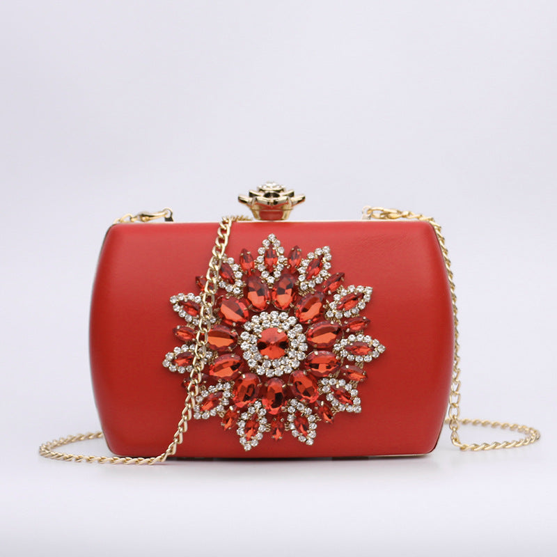 Damen glamouröse Clutch-Tasche mit aufwendigen Strassverzierungen Nord Taschen