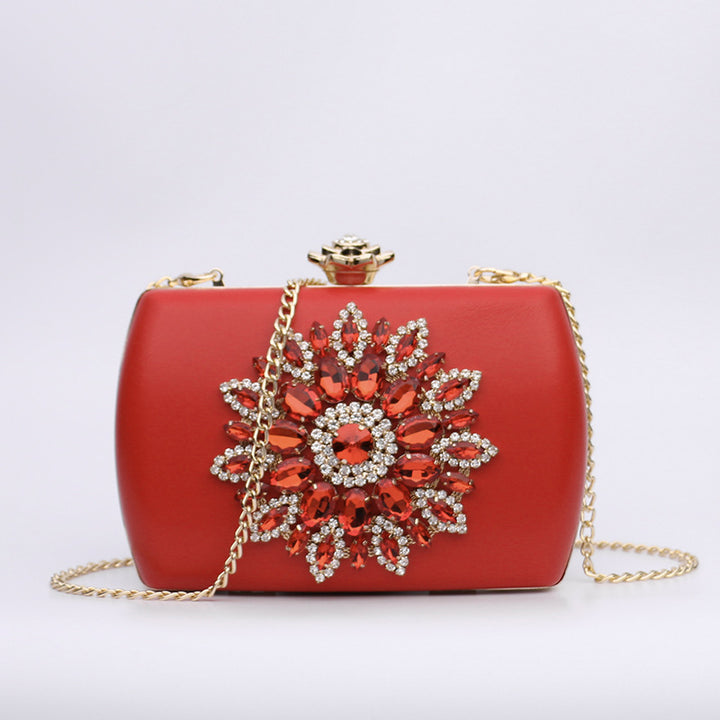 Damen glamouröse Clutch-Tasche mit aufwendigen Strassverzierungen Nord Taschen