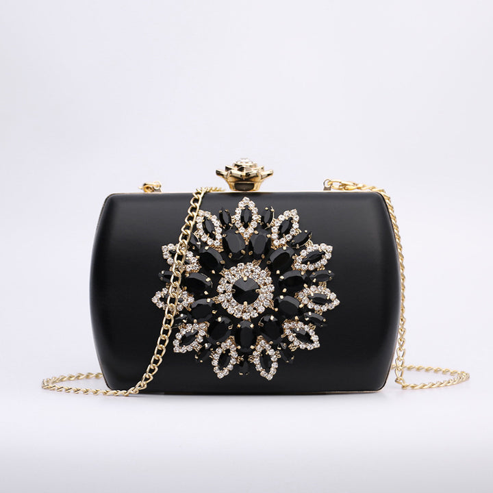 Damen glamouröse Clutch-Tasche mit aufwendigen Strassverzierungen Nord Taschen