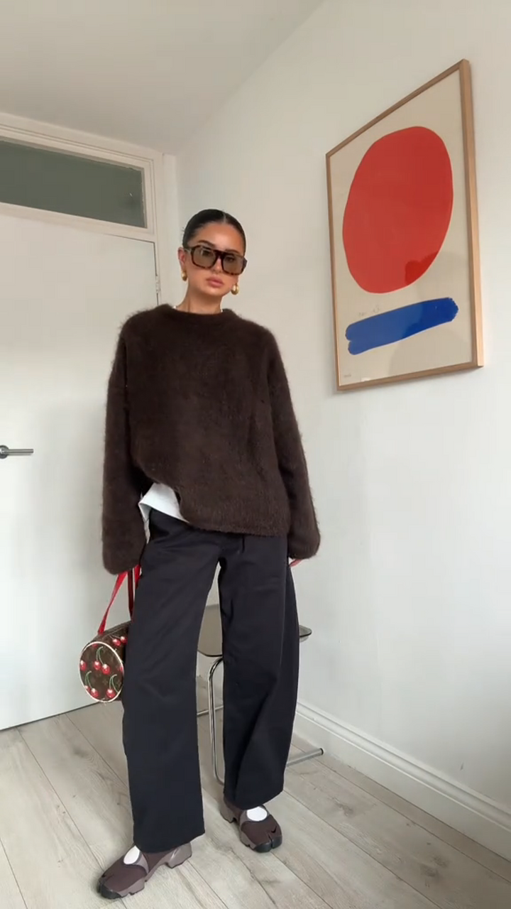 Mohair Crewneck Pullover