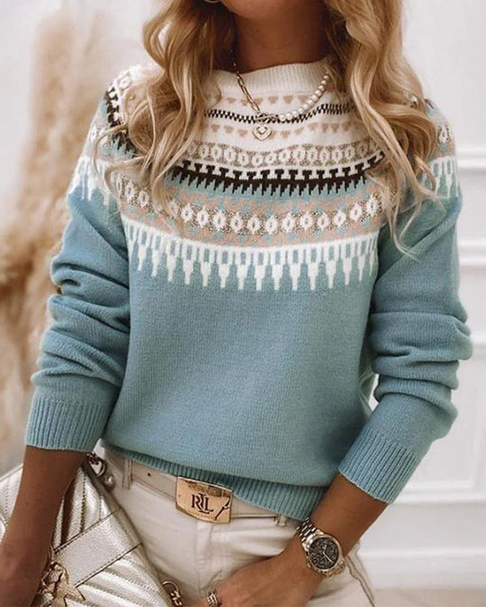 Stilvolle gNord Tascheneizte Boho Pullover