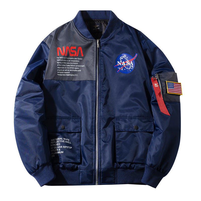 Men's  mission-inspired reflective shell flight bomber jacket with sleeve utility pocket Nord Taschen