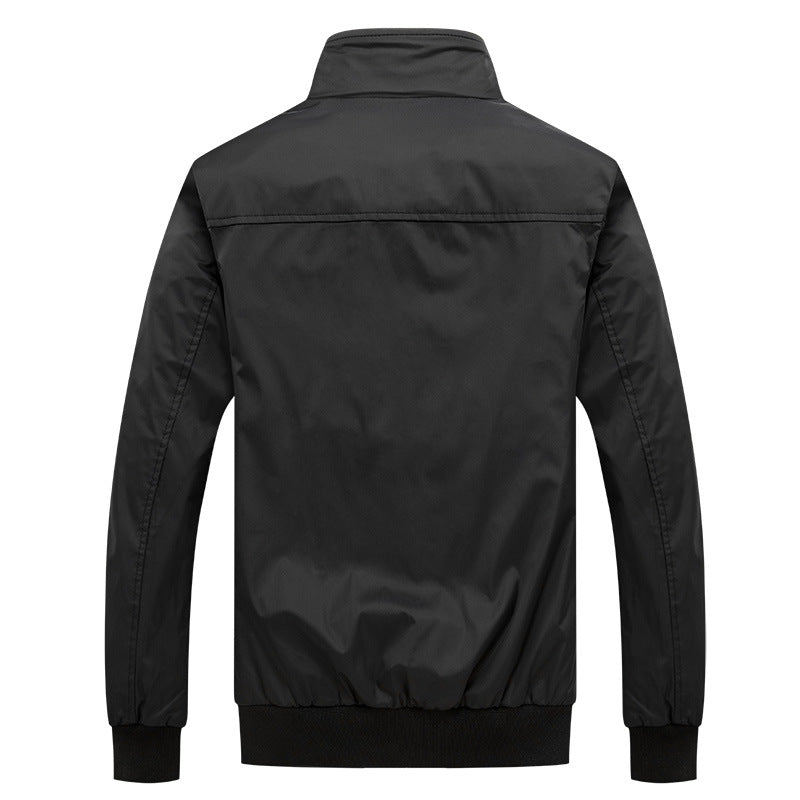 Herren Kurzblouson mit Stehkragen, Karo-Innenfutter und Rippenbündchen Nord Taschen