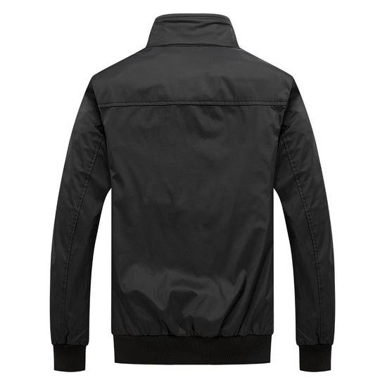 Herren Kurzblouson mit Stehkragen, Karo-Innenfutter und Rippenbündchen Nord Taschen