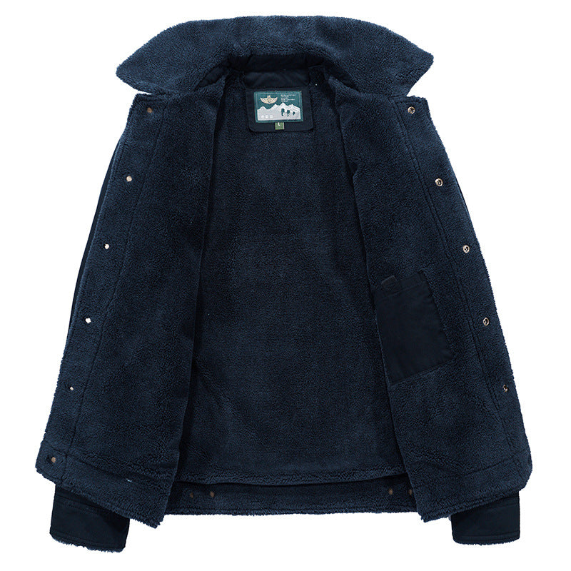 Herren Praktische Übergangsjacke mit Teddyfutter Nord Taschen