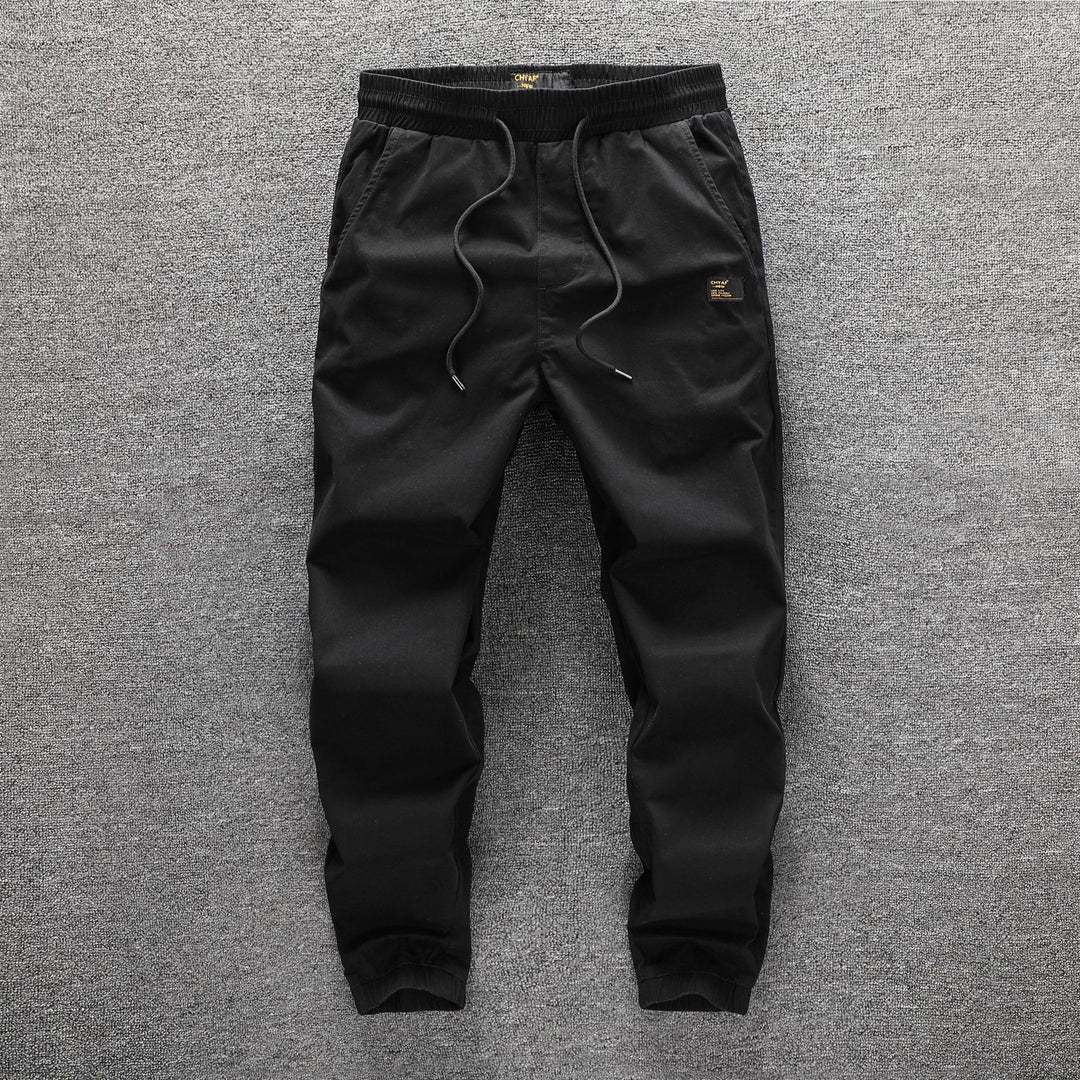 Herren Cargohose im Camouflage-Look mit elastischem Bund und Kordelzug Nord Taschen
