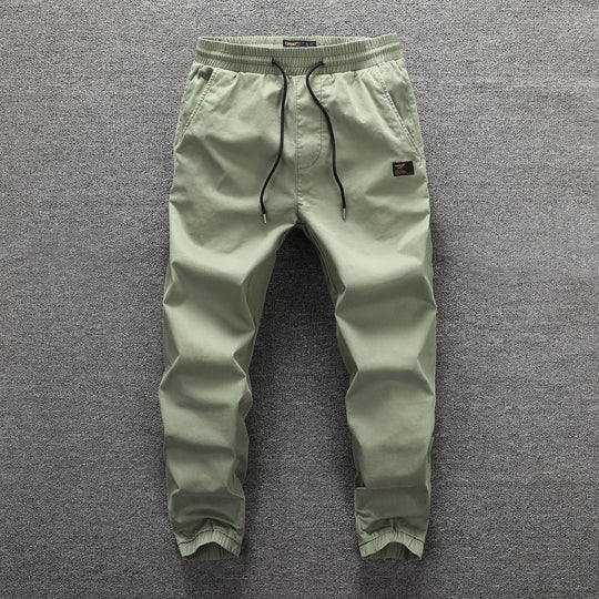 Herren Cargohose im Camouflage-Look mit elastischem Bund und Kordelzug Nord Taschen