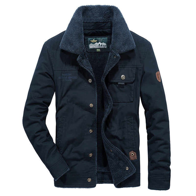 Herren Praktische Übergangsjacke mit Teddyfutter Nord Taschen