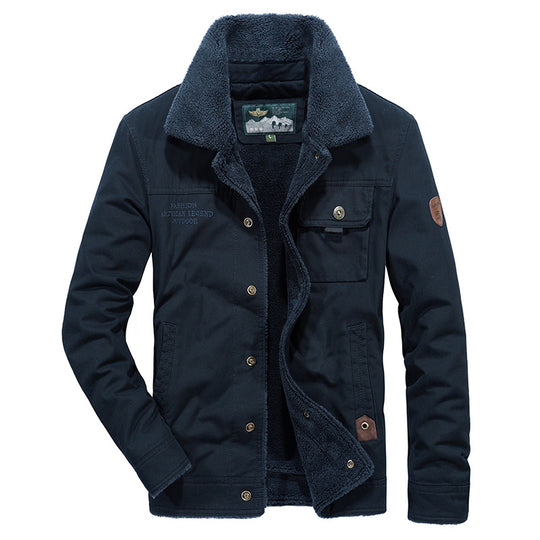 Herren Praktische Übergangsjacke mit Teddyfutter Nord Taschen