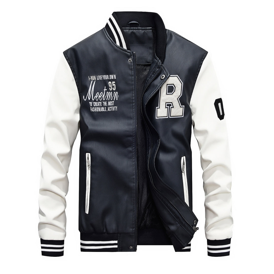 Herren Sportliche College-Jacke Nord Taschen