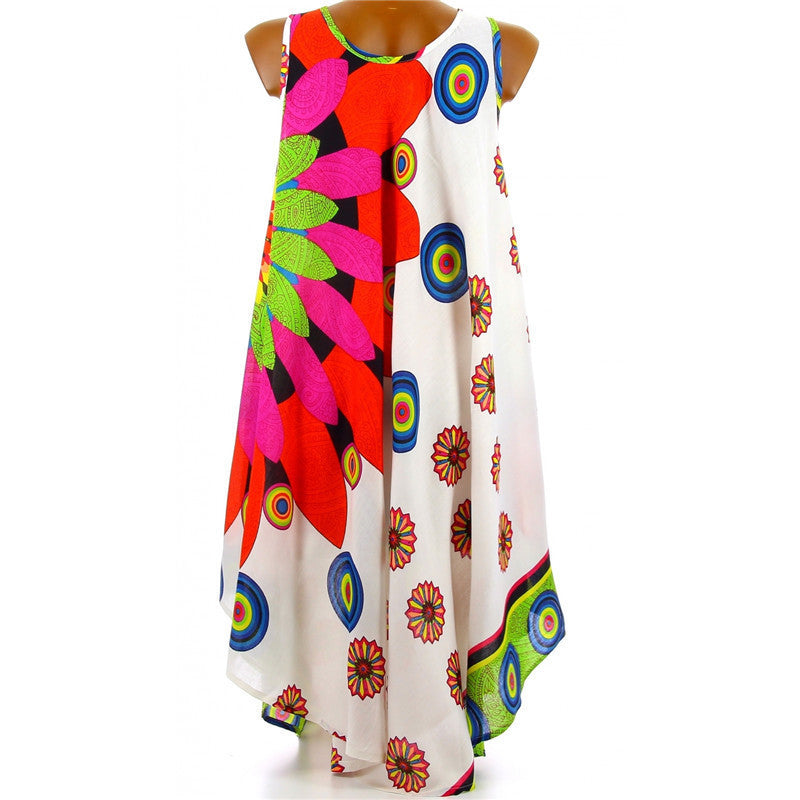Damen Sommerliches Maxikleid mit floralem Design