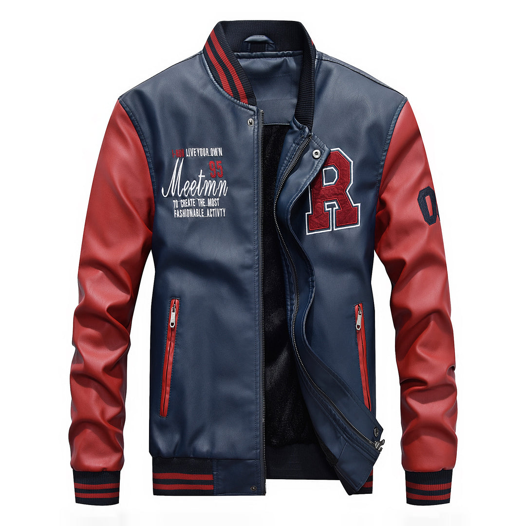 Herren Sportliche College-Jacke Nord Taschen