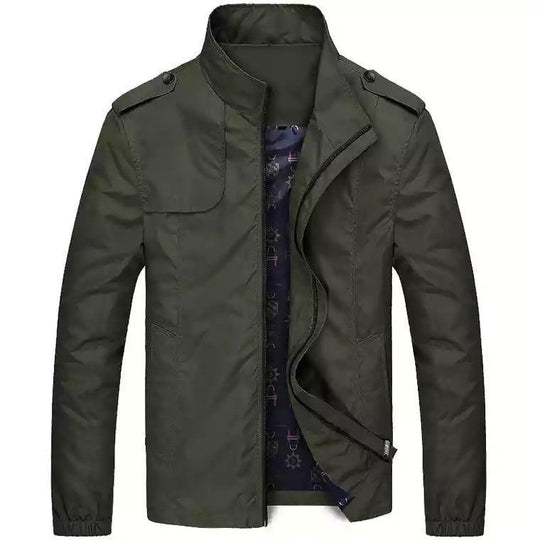Herren Leichter Fieldblouson im Slim-Fit mit Stehkragen und Schulterklappen Nord Taschen