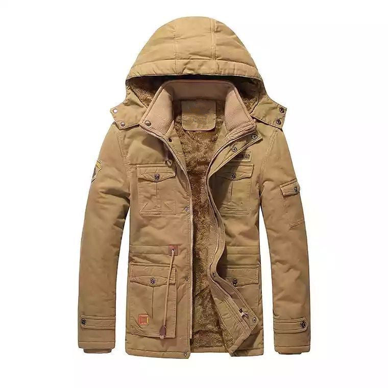 Herren Field-Parka mit Teddyfutter, Kapuze und Mehrzwecktaschen Nord Taschen
