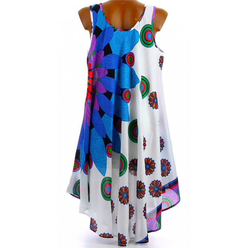 Damen Sommerliches Maxikleid mit floralem Design