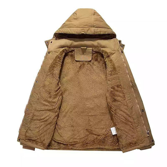 Herren Field-Parka mit Teddyfutter, Kapuze und Mehrzwecktaschen Nord Taschen