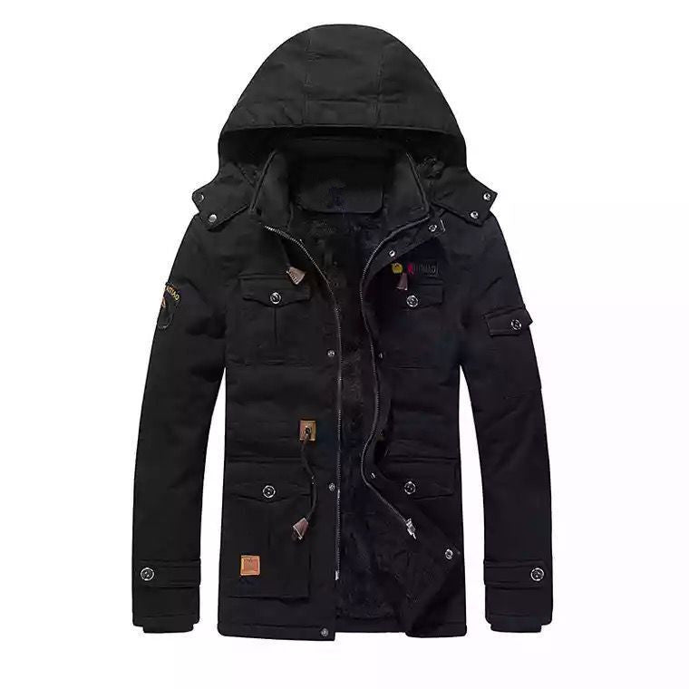Herren Field-Parka mit Teddyfutter, Kapuze und Mehrzwecktaschen Nord Taschen