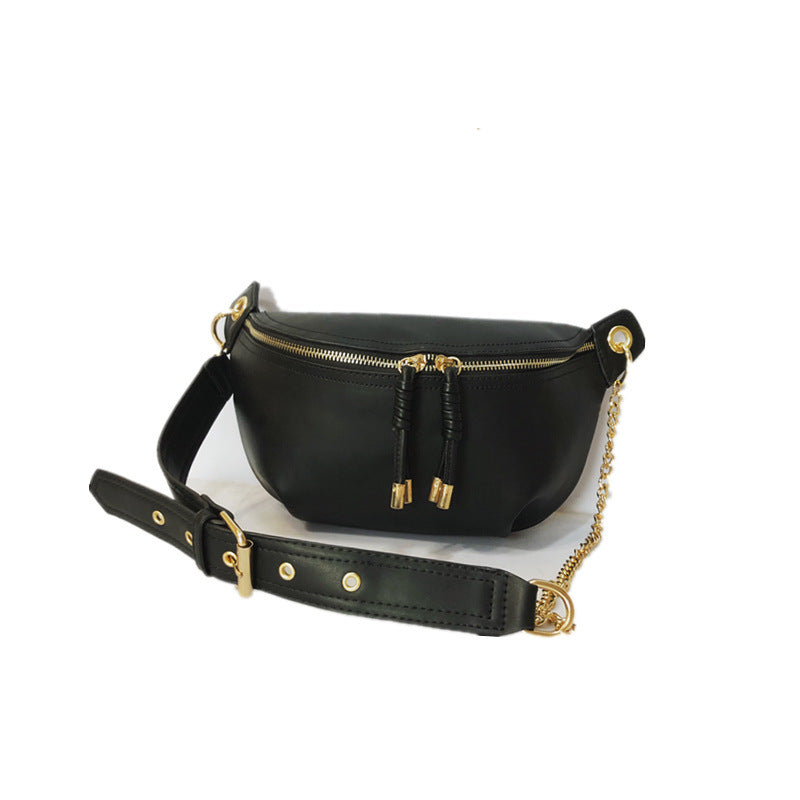 Damen Umhängetasche mit luxuriösem Kettenriemen und praktischen Fächern Nord Taschen